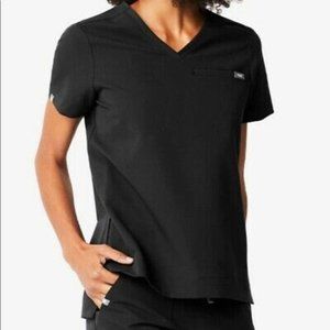 Women's Black Benna- One Pocket Scrub Top